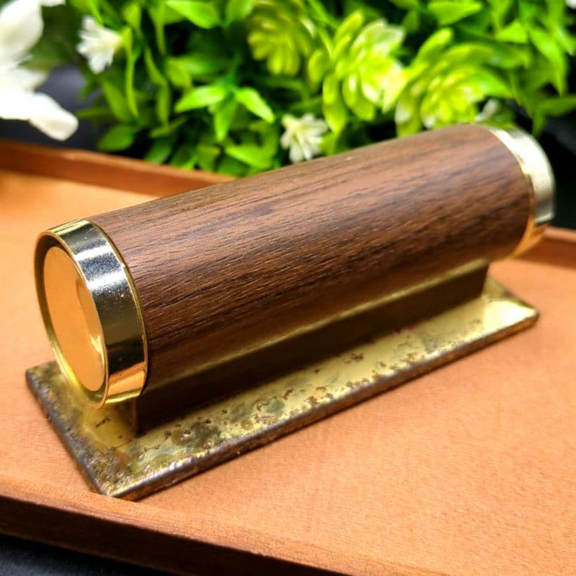 回転式 パークシャーマン デスクカレンダー 木目調 ヴィンテージ レトロ