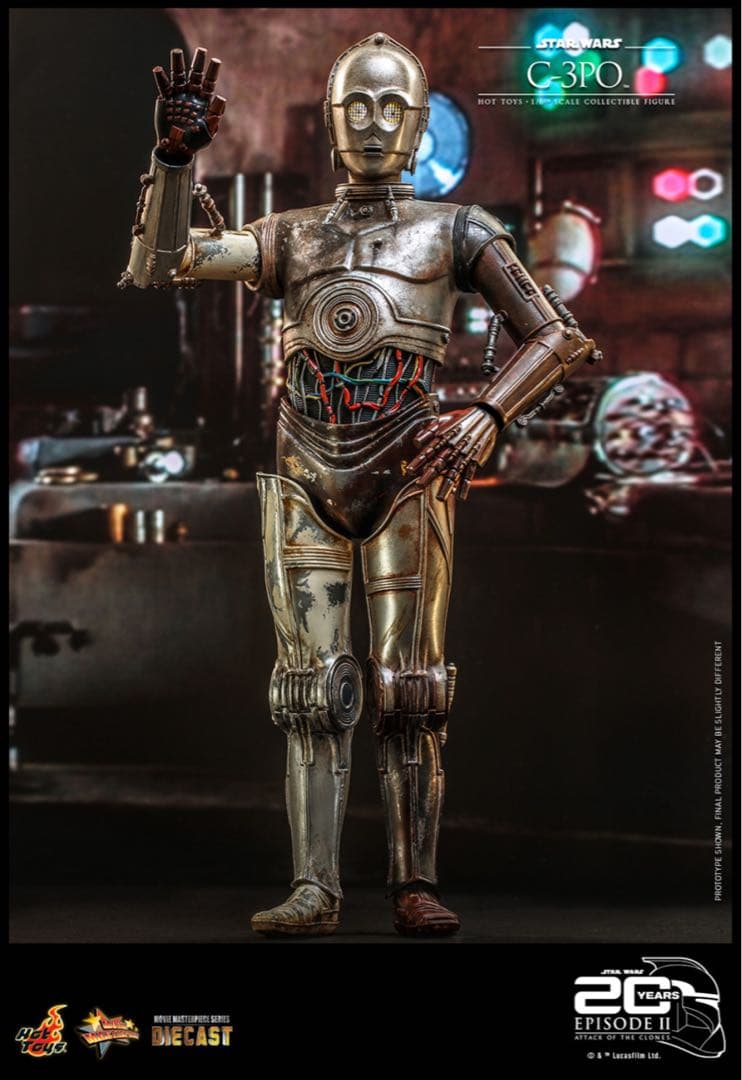 【未展示】Ｃ-３ＰＯ　ＤＩＥＣＡＳＴ　スターウォーズ　クローンの攻撃　20周年