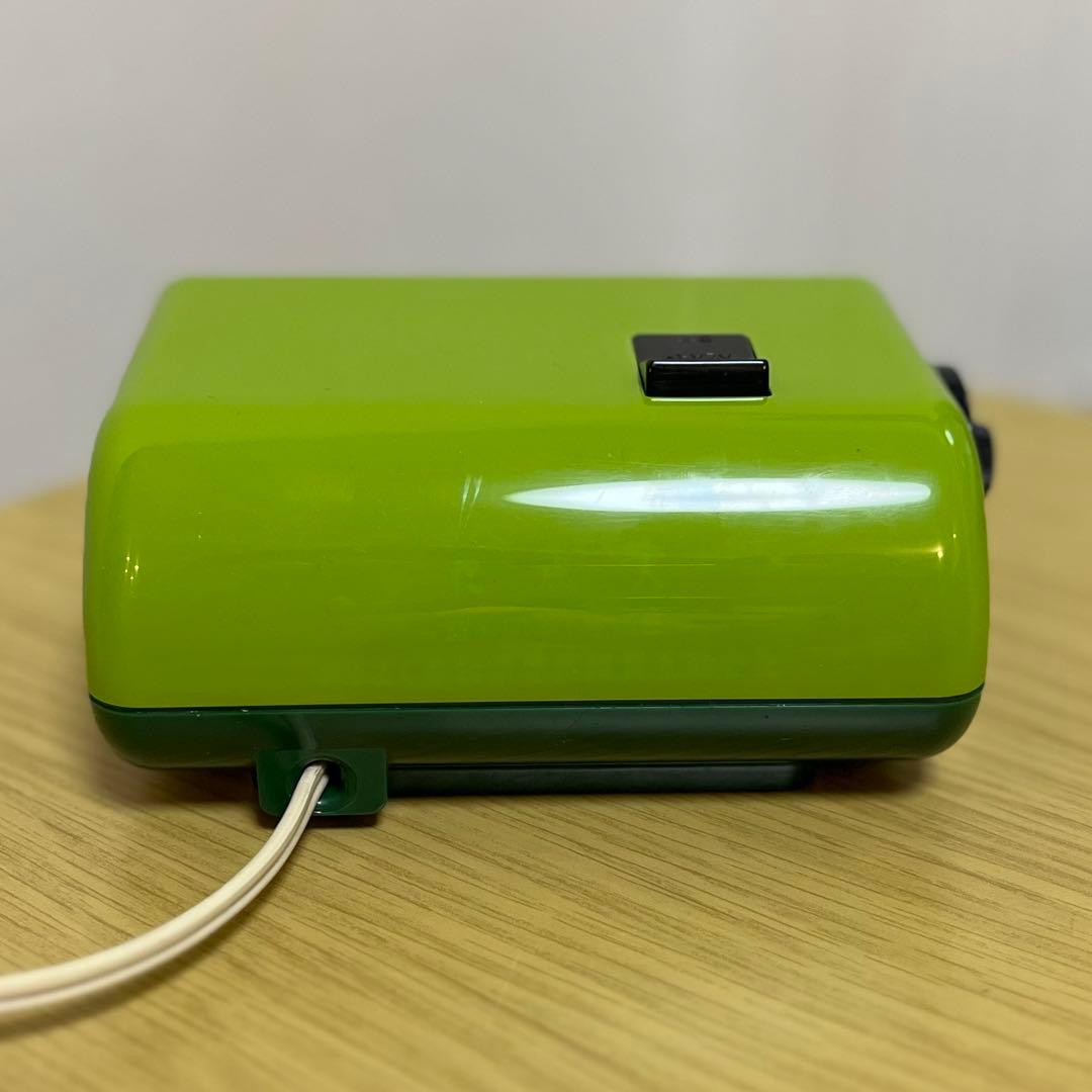 【メンテ済・動作正常】美品！CITIZEN パタパタ時計 ハイリーフ・カーチス緑