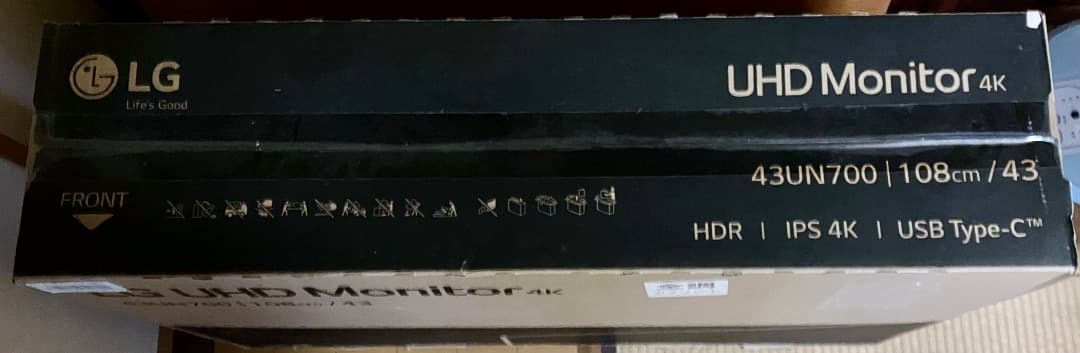 LGモニターディスプレイ43UN700-BAJP 42.5インチ