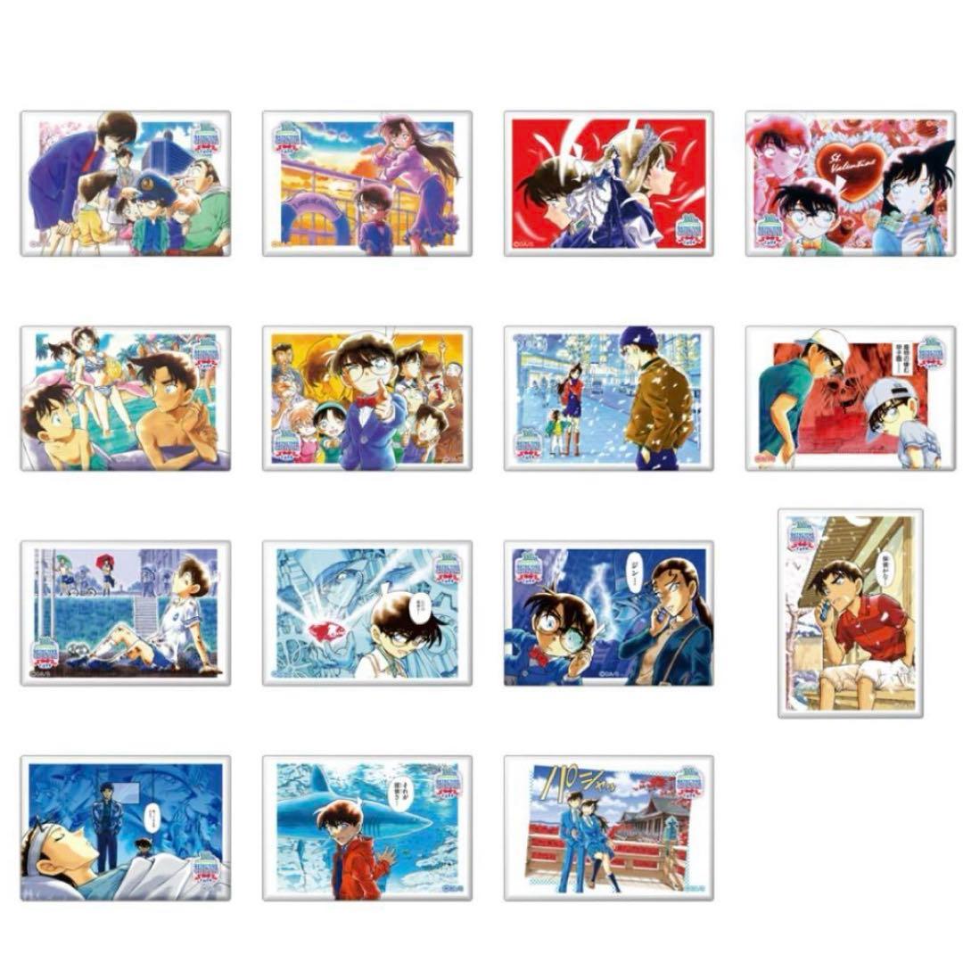 名探偵コナン連載30周年記念カフェ限定 スクエアバッジAB 全種コンプリート