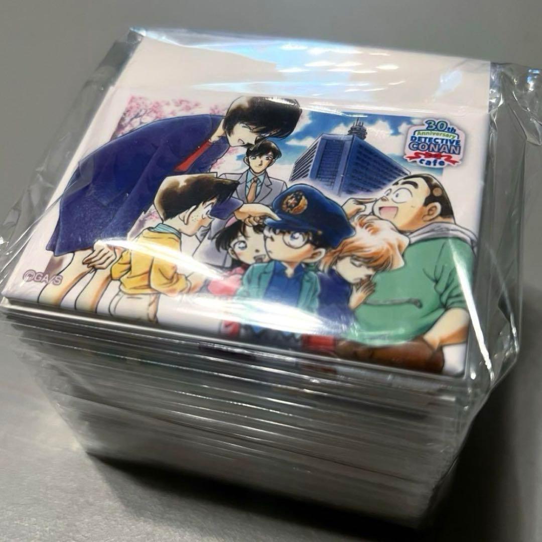 名探偵コナン連載30周年記念カフェ限定 スクエアバッジAB 全種コンプリート