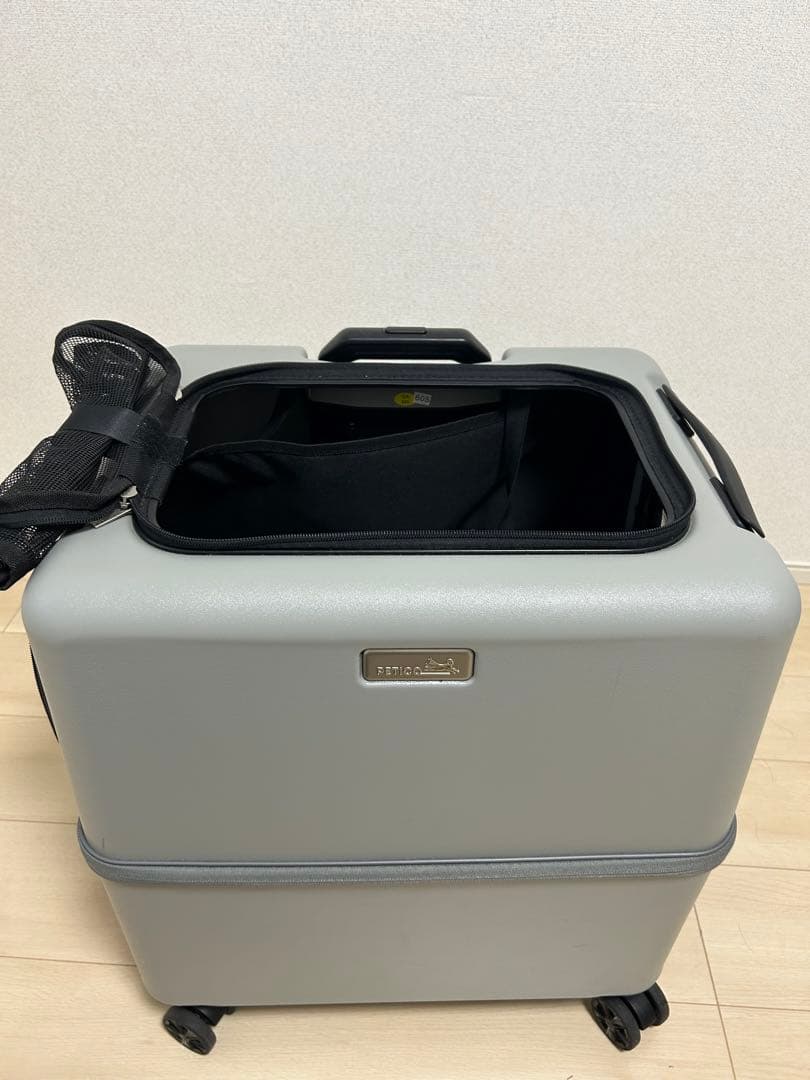 ペットキャリー18キロPETICO Lサイズ中型犬　ペチコ グレー　帰省病院