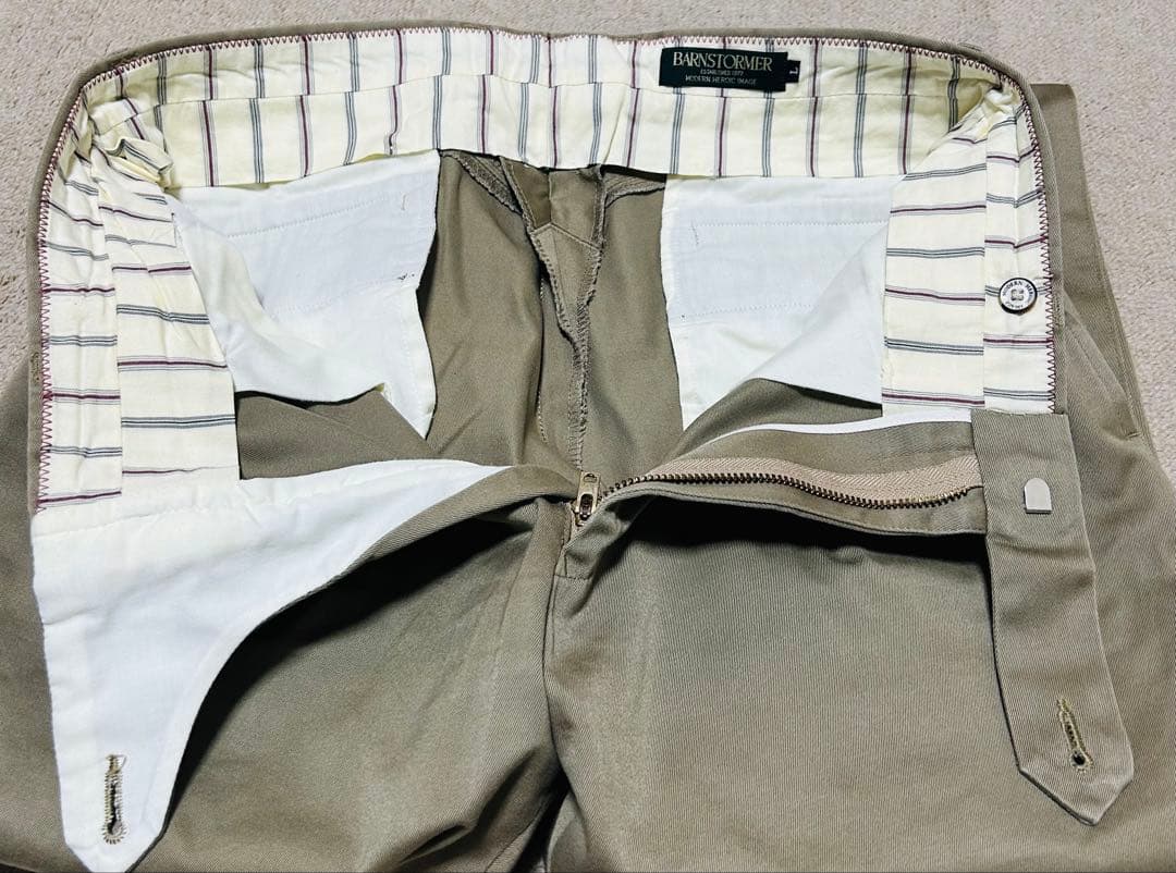 s*2様 BARNSTORMER カーキ ストレート チノパン