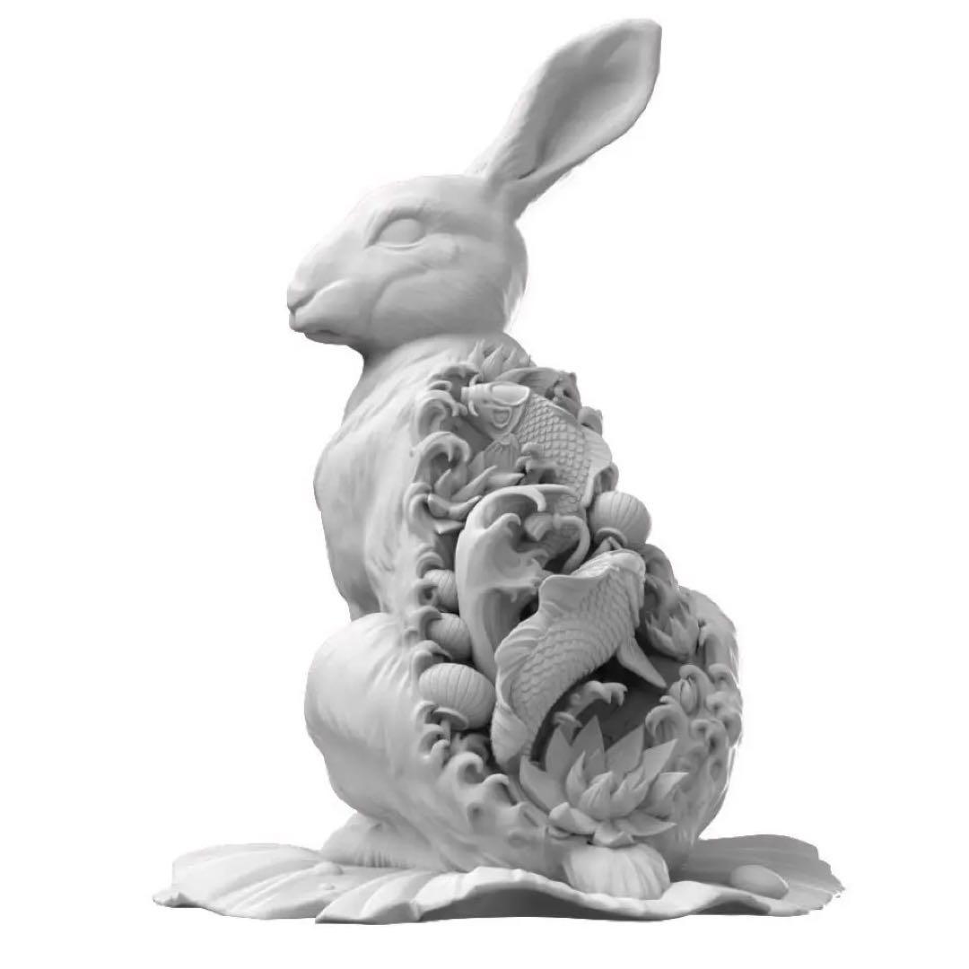 ウォーター・ラビット　水のような兎　スタチュー　フィギュア　アートトイ　限定