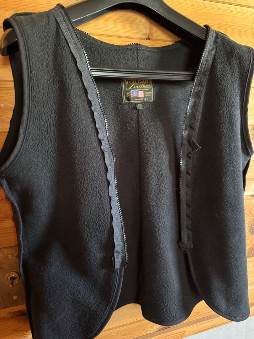 VANSON バンソン B 黒 42シングルライダース 革ジャン