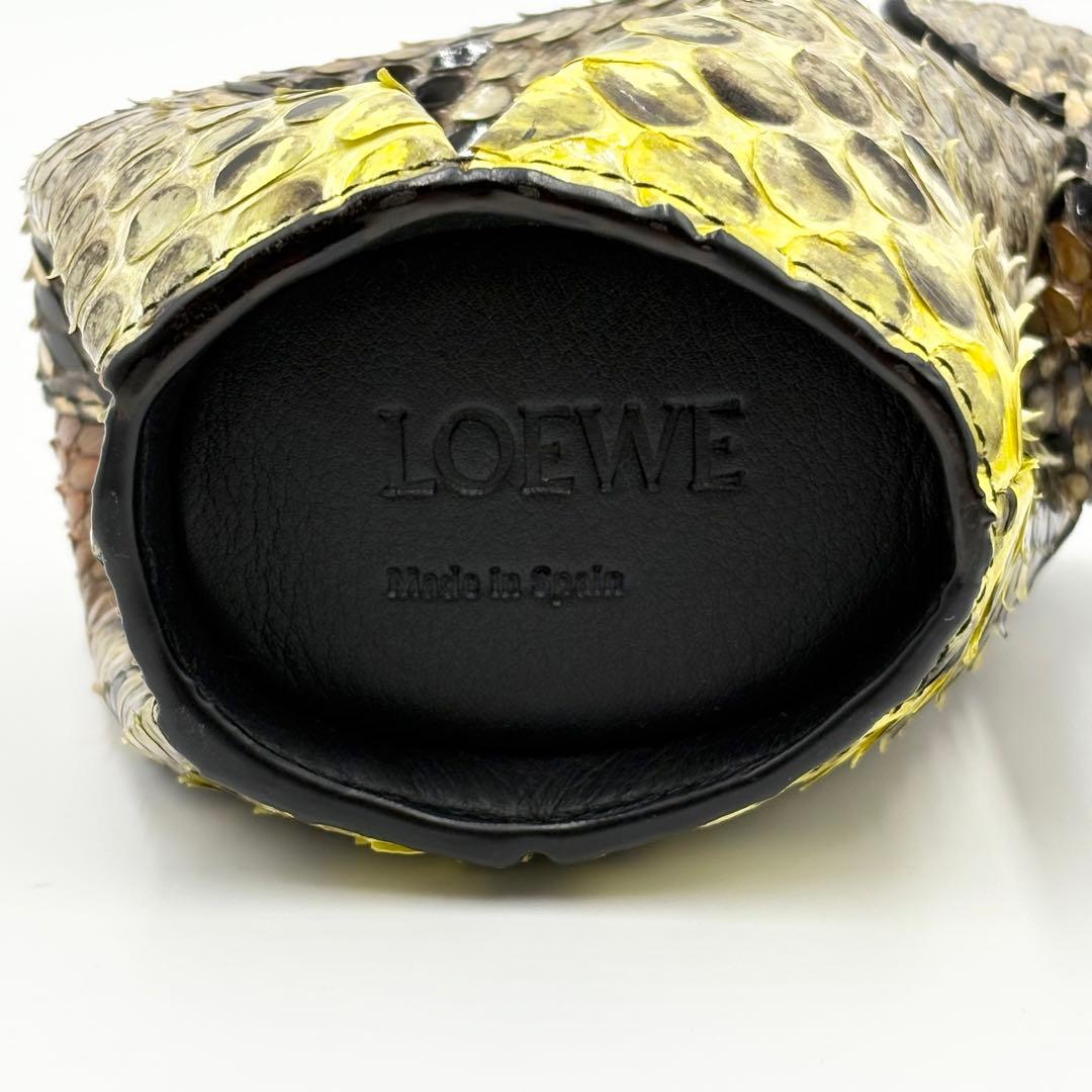 希少✨ロエベ ケース ミニ財布 エレファント ゾウ パイソン