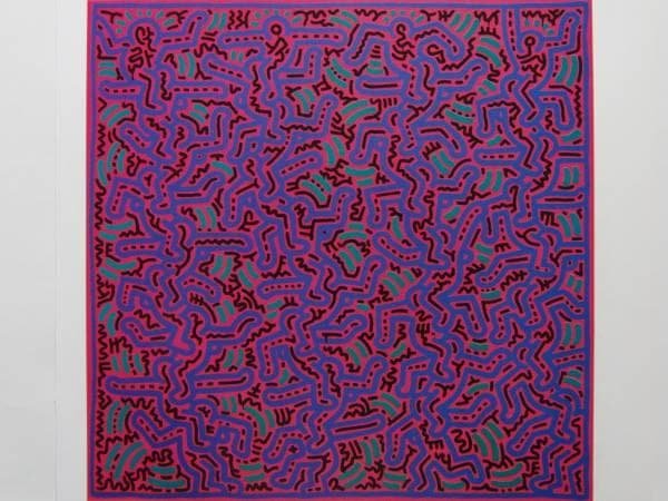 Keith Haring、No.59、希少画集画、新品額装付、状態良好