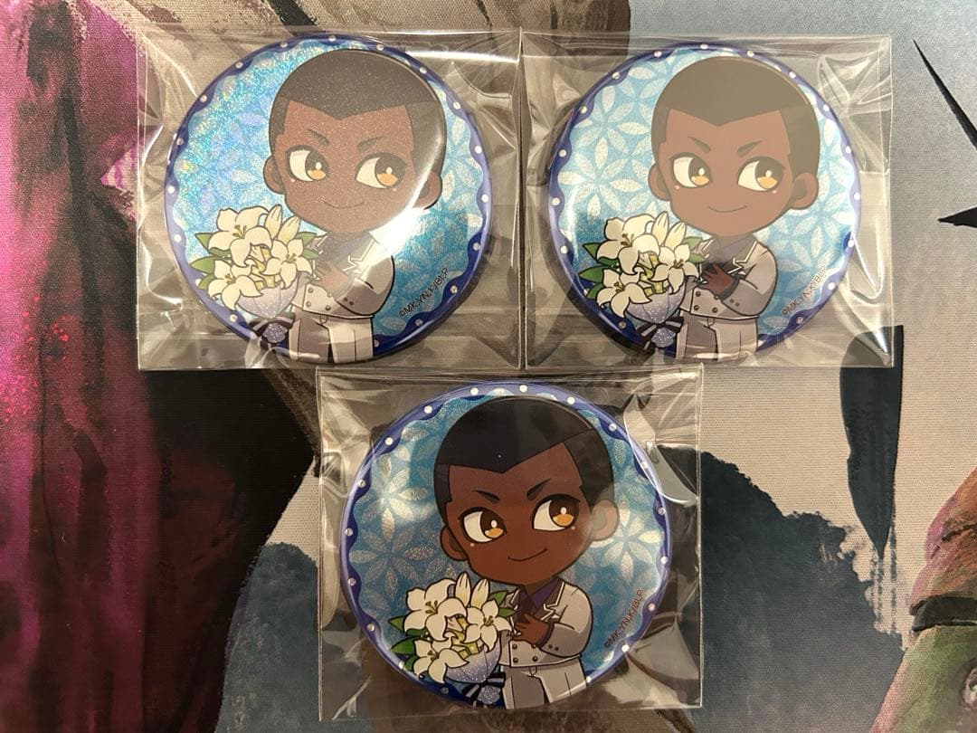 ブルーロック プリンセスカフェ 缶バッジ ジュリアン ロキ ホロ プリカフェ