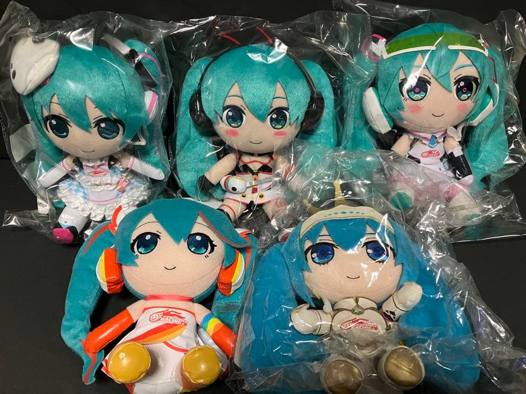 初音ミク レーシングミク Gift ぬいぐるみ 5種セット