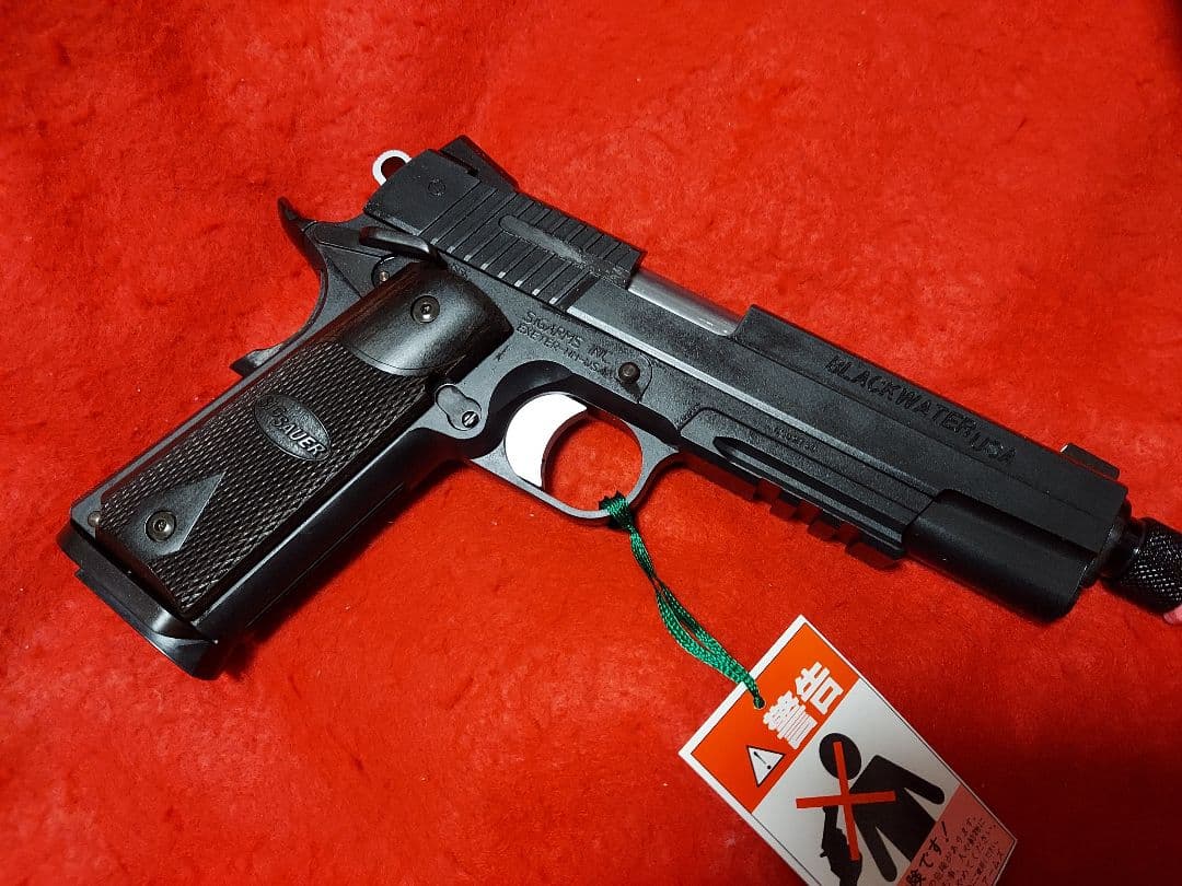 WA　SIG1911ブラックウォーター　アルタモント木製グリップ（黒）