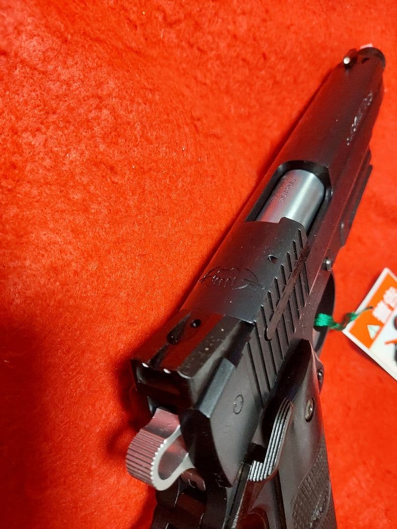 WA　SIG1911ブラックウォーター　アルタモント木製グリップ（黒）