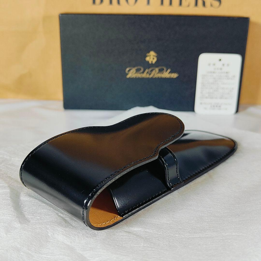 【新品極上品】ブルックスブラザーズ ホーウィン社製コードバン 高級馬革ペンケース