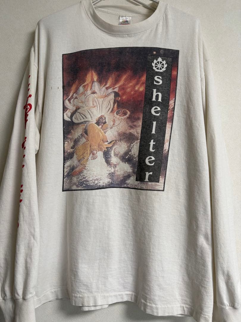 shelter バンドtシャツ 当時物 ロンT XL USA製