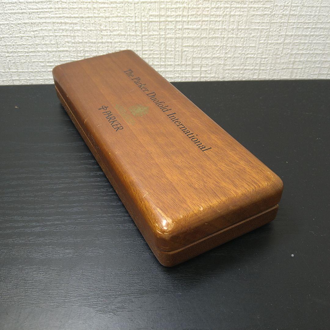 パーカー　デュオフォールド インターナショナル マーブルブルー 18金　ケース付