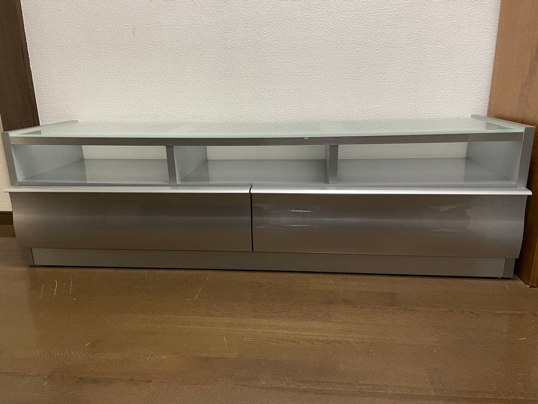モダンテレビ台 天板強化ガラス