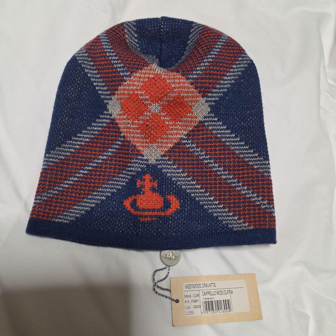 値下げヴィヴィアン チェック柄ニット帽