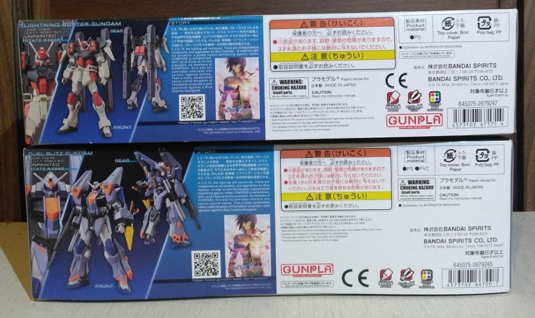 ロボット HG LIGHTNING BUSTER GUNDAM & DUEL BLITZ