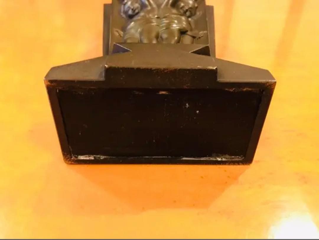 価格変更 精工舎（現SEIKO）1954年以前（昭和29年）ブロンズ製置き時計