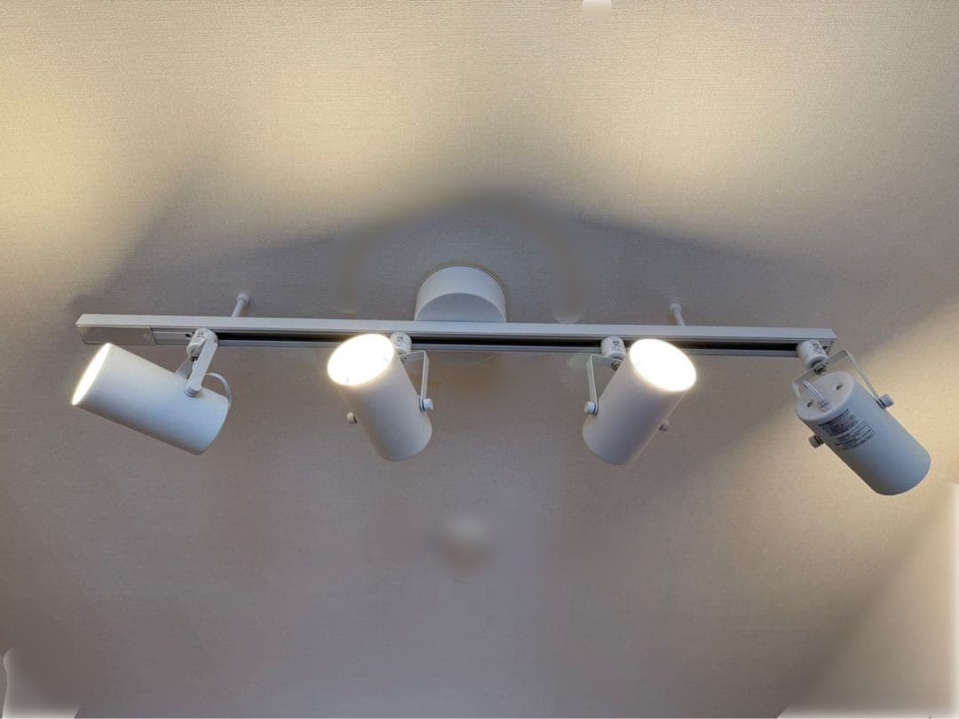 無印良品 システムライト ホワイト スポットライト 大 セット LED電球つき