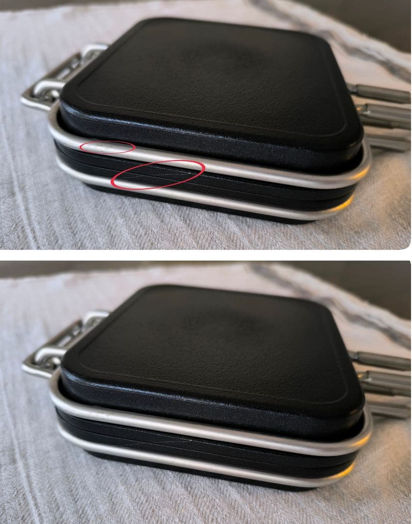 【rito_723です】家事問屋ホットパン／スクエア型ホットサンドメーカー