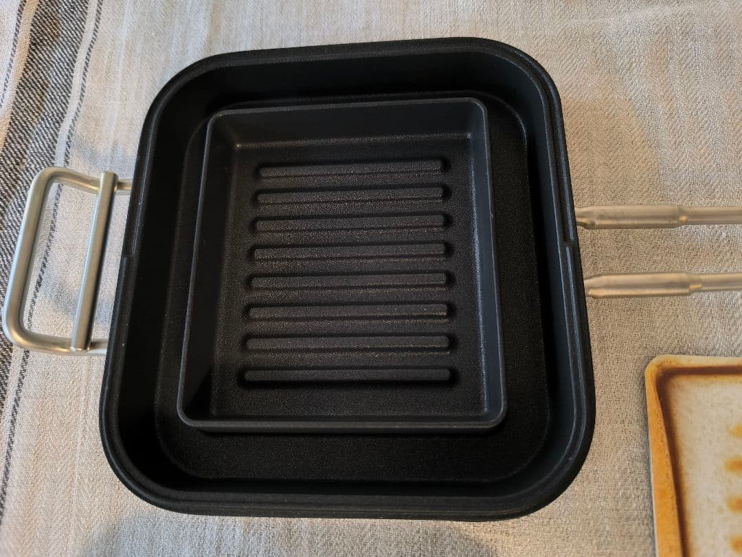 【rito_723です】家事問屋ホットパン／スクエア型ホットサンドメーカー