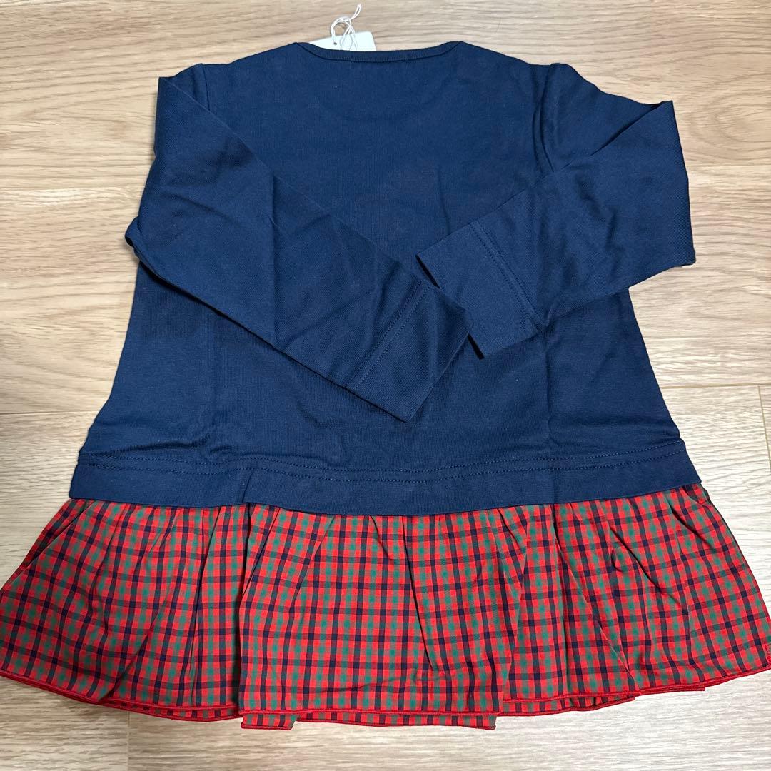 新品　familiar ネイビー チュニック 90cm