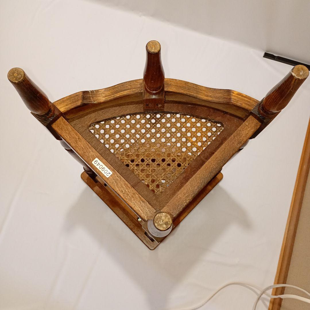 カリモク コロニアル コーナーラック アンティーク ビンテージ ラック 電話台