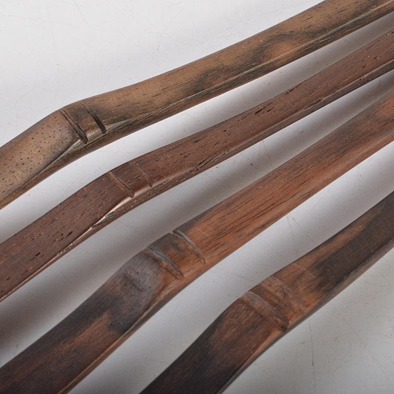 茶道具　黒柿製　茶杓　4点まとめて　箱付　N　6377