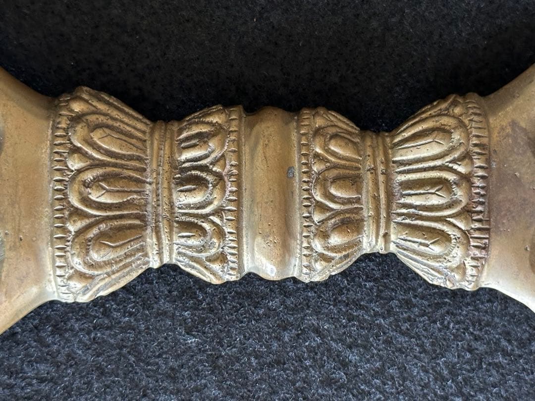 チベット密教法具 三鈷杵 長さ21cm 重さ373g 魔除け 厄除け 浄化 LB