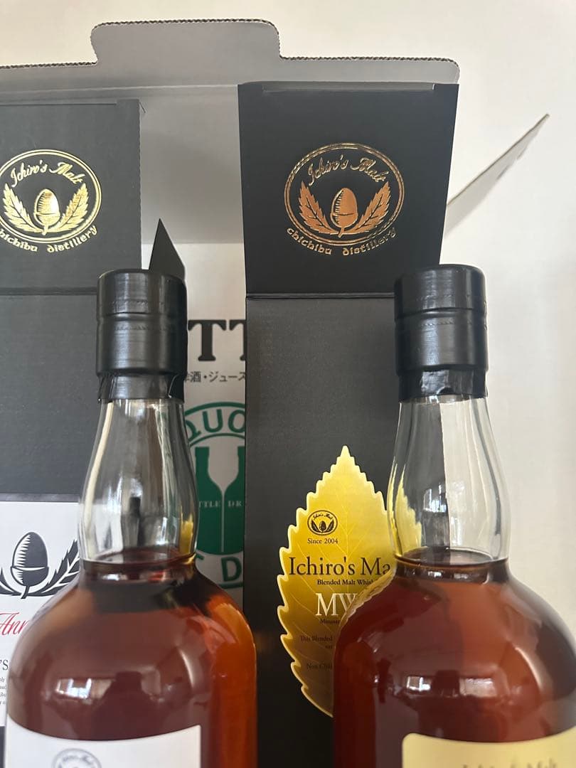 イチローズモルト20周年記念ボトル、】 イチローズモルト、ミズナラ！２本セット❗️