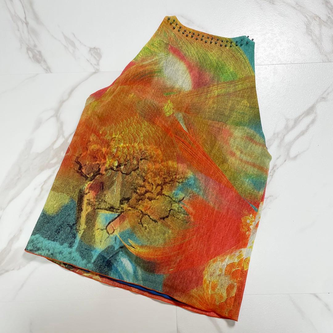 希少✨VIVIENNE TAM カットソー タンクトップ 豪華 総柄 金魚