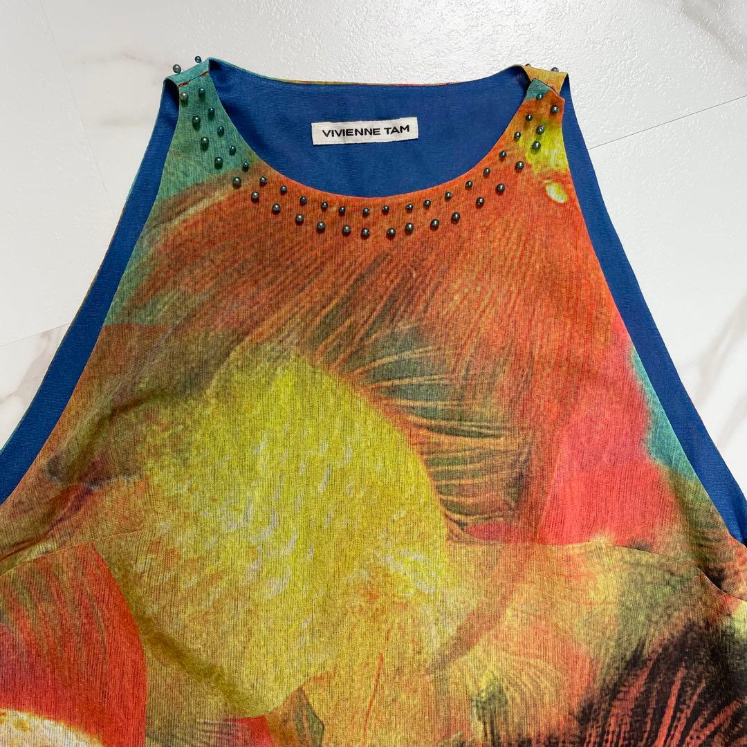 希少✨VIVIENNE TAM カットソー タンクトップ 豪華 総柄 金魚