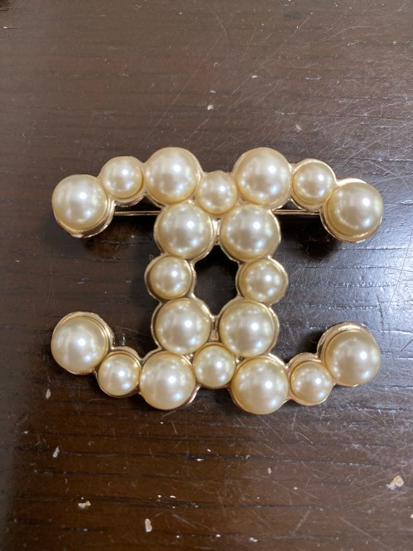 CHANEL シャネル　ブローチ　美品　パール
