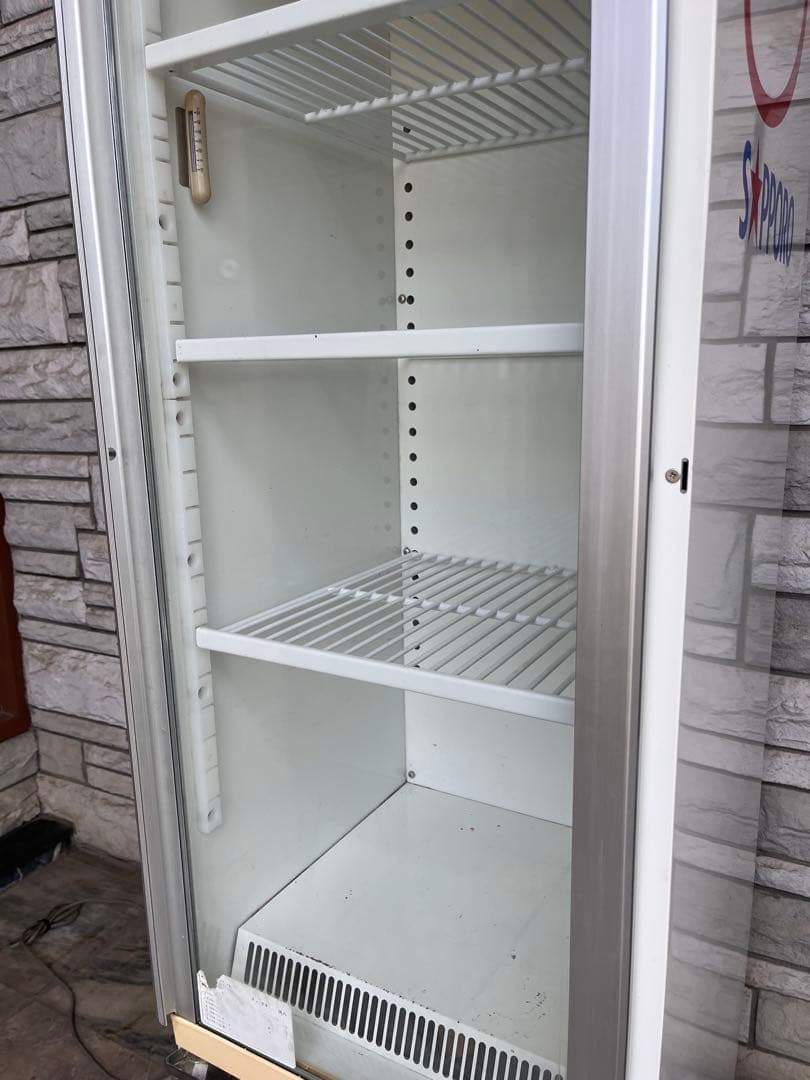 昭和レトロ　サッポロビール ガラス扉冷蔵庫　ショーケース