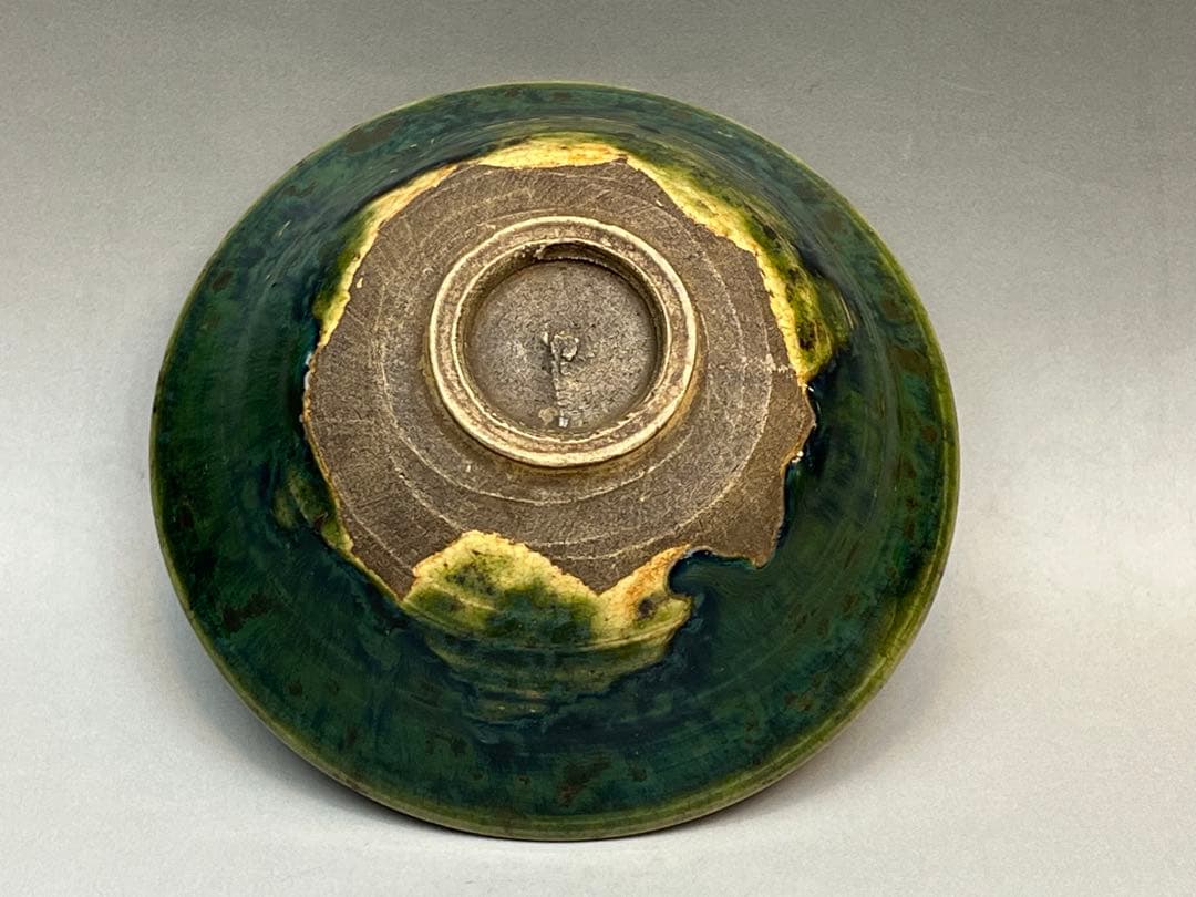 ［美品］織部焼　茶碗　送料込み