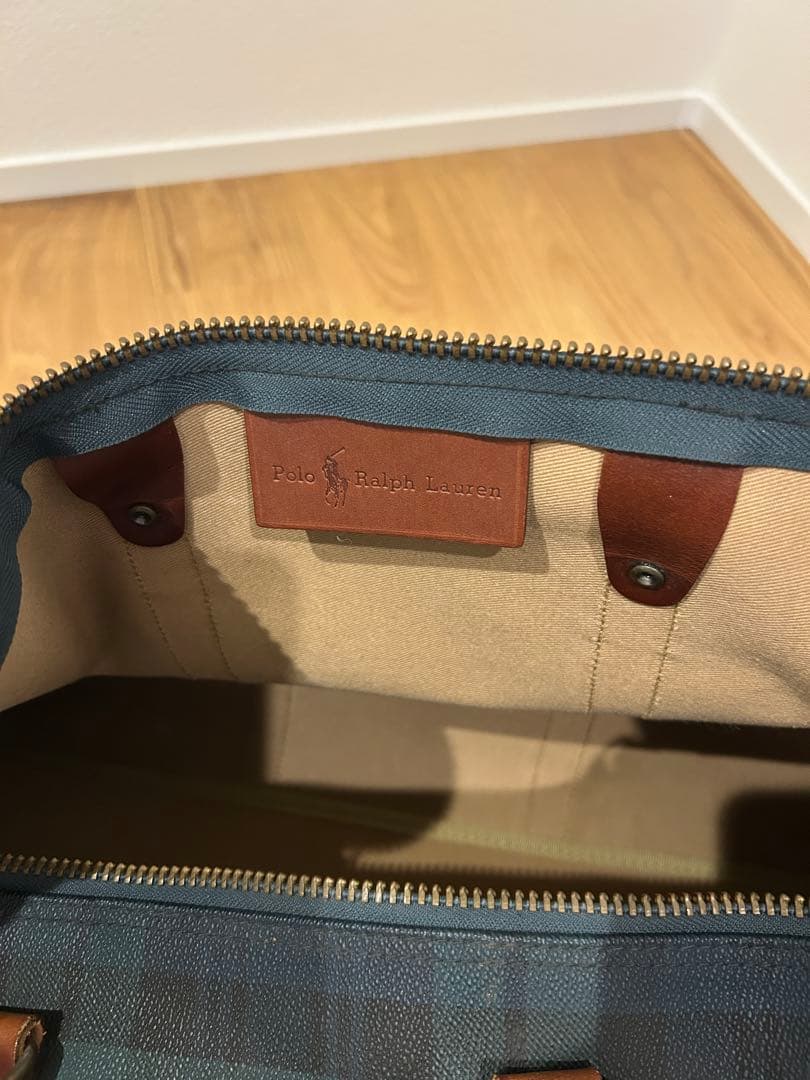ラルフローレン ボストンバッグ チェック柄