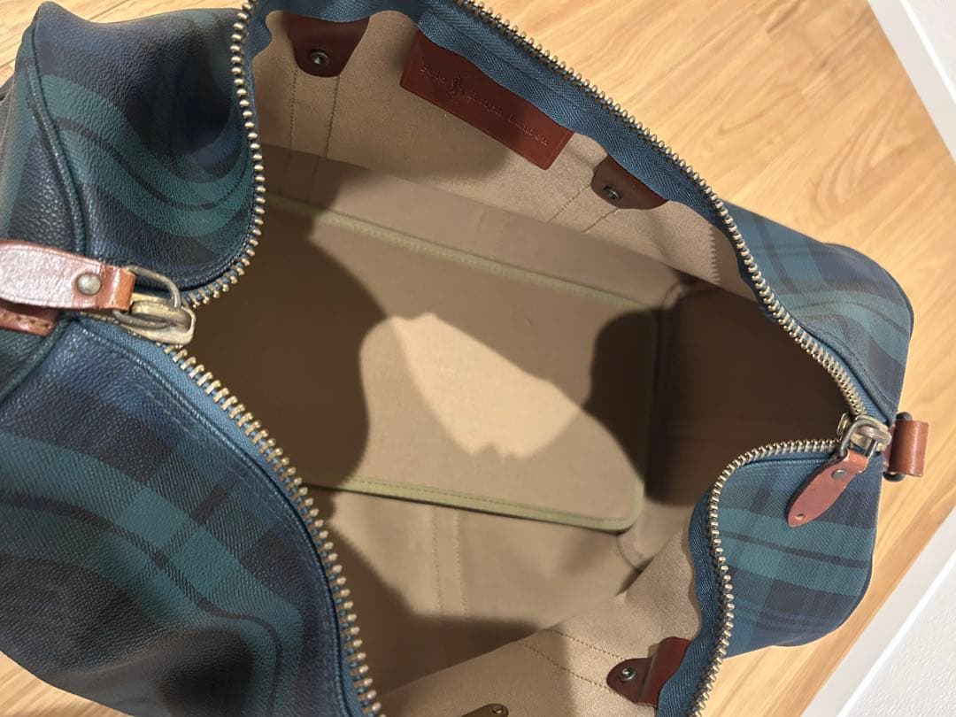 ラルフローレン ボストンバッグ チェック柄