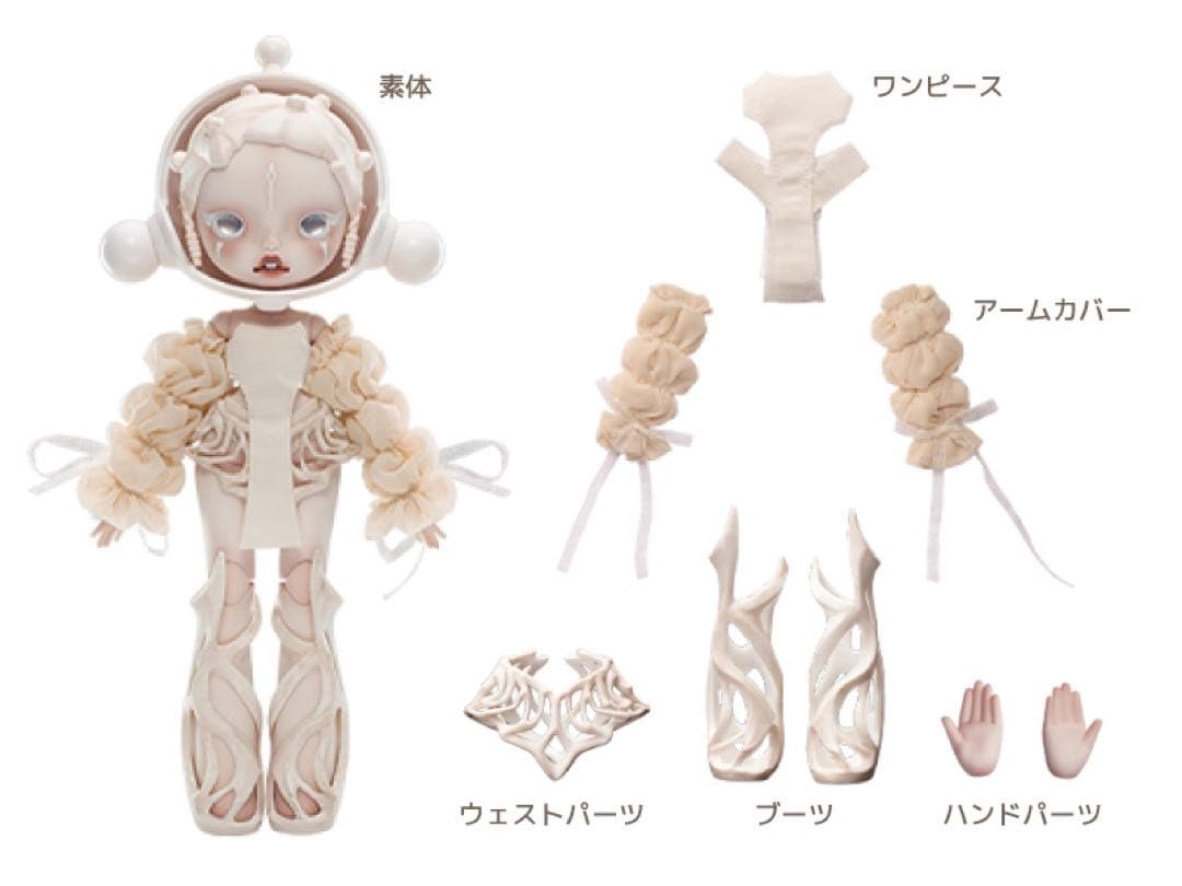 SKULLPANDA WHITE DEW アクションフィギュア