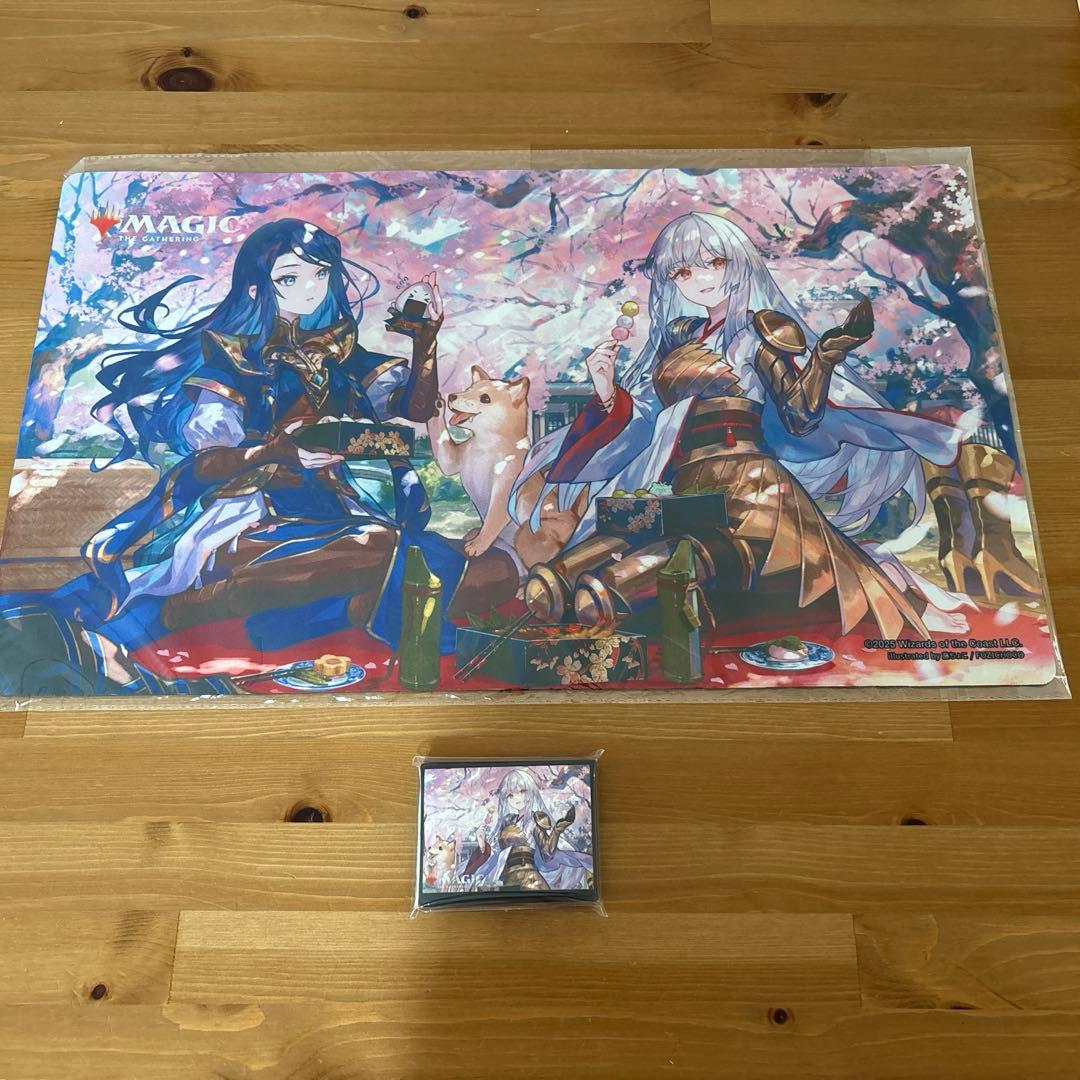 放浪皇のお花見キャンペーン　プレイマット　スリーブ　ナーセット