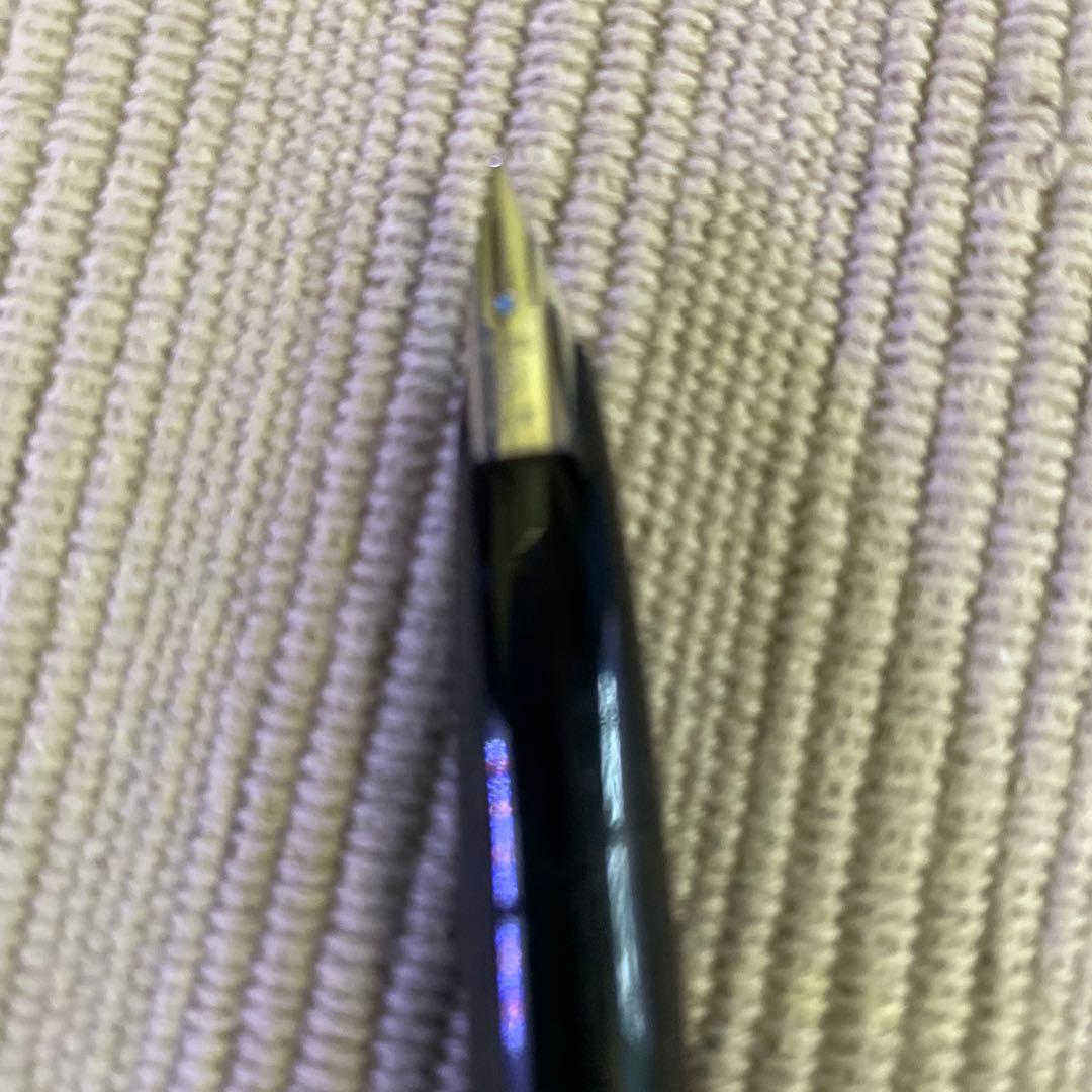 PLATINUM万年筆 プラチナ　先18金 ストライプ　インク2本 コンパクト