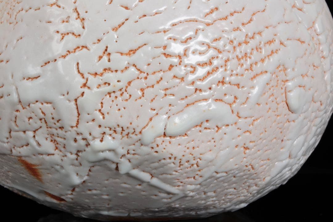 林正太郎 志野壺 共箱 栞付 高さ25㎝ 美濃焼 現代陶芸 花器 飾壺 日本美術