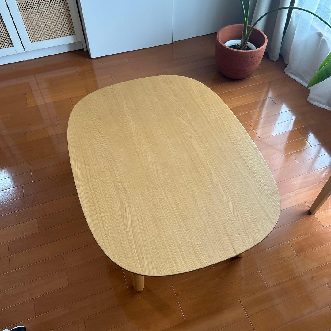 はた_【無印良品】こたつにもなるローテーブル小、毛布付き!