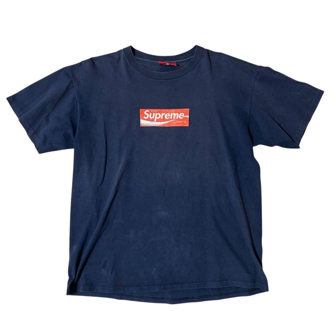 希少 Supreme CocaCola 90s Tシャツ L ネイビー