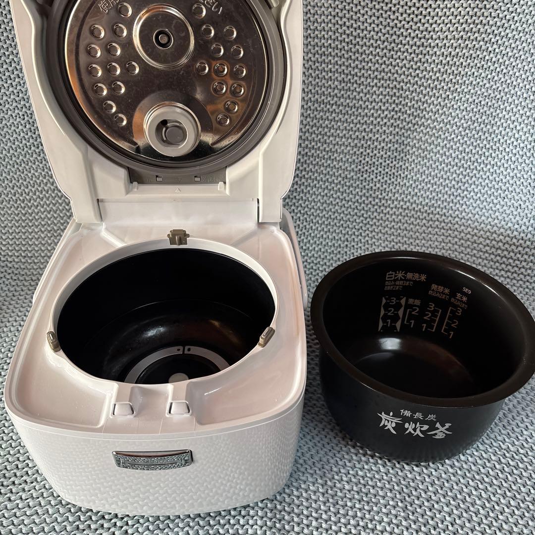 三菱 炭炊釜 炊飯器 NJ-SEB06 3.5合 IH炊飯器 2022年製