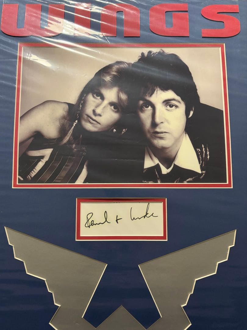 【希少】Paul & Linda McCartney 直筆サイン入りアートワーク