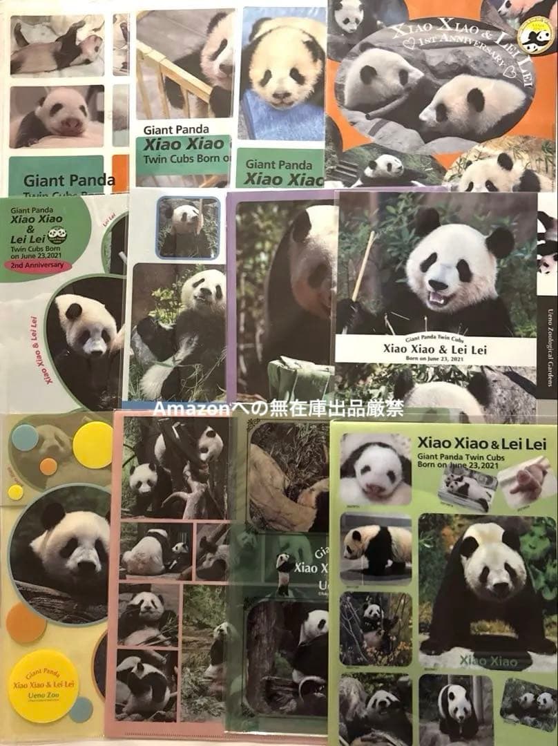 上野動物園 シャオシャオレイレイクリアファイル シャンシャン弟妹②