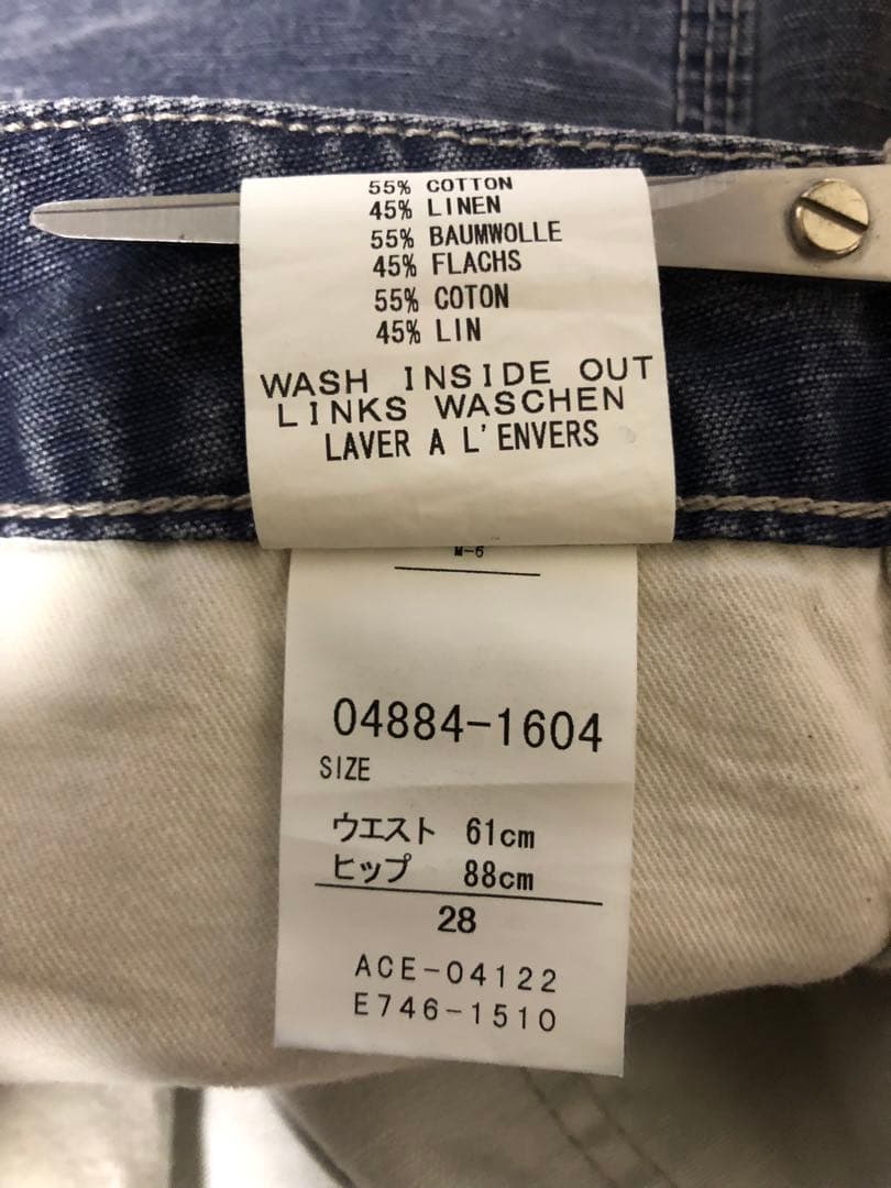 大人気❗️Carhartt ワイド USED加工 ペインターパンツ 茄子紺 W28