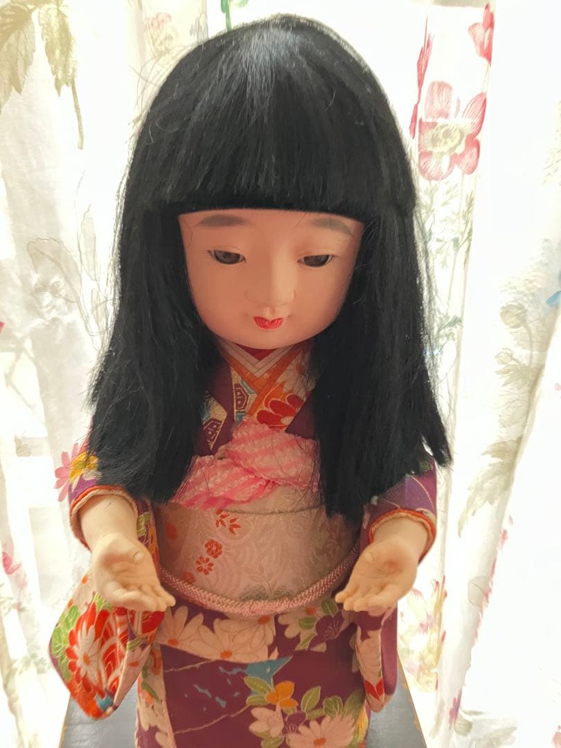 からくり茶運び人形　ゼンマイ仕掛け　少女人形