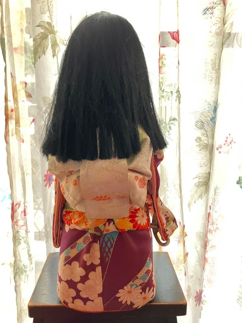 からくり茶運び人形　ゼンマイ仕掛け　少女人形